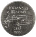 5 Mark (75th Death anniversary of Johannes Brahms - Double edge inscription)