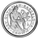 1/25 Crowns (Barcelona Olympics. Ancient boxer)