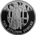 50 Pence (Queen's Golden Jubilee - Silver)