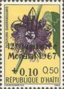Passiflora quadrangularis overprinted and surcharged