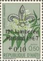 Sambucus canadensis overprinted and surcharged