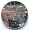 70 Ecu (Euro Tunnel view and Napoleon)