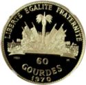 60 Gourdes (10th Anniversary of Revolution. Alexander Petion)