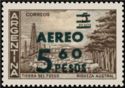 Overprint "Aéreo 5,60 pesos"