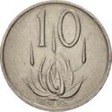 10 Cents (2nd President Jacobus Fouché - English - Afrikaans
