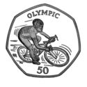 50 Pence (Summer Olympics 2012 London - cycling)