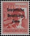 Overprint: Sowjetische Besatzungs Zone