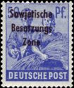 Overprint: Sowjetische Besatzungs Zone