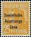 Overprint: Sowjetische Besatzungs Zone