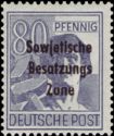 Overprint: Sowjetische Besatzungs Zone