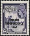 Amerindian Shooting Fish overprinted