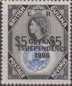 Coat of Arms of British Guiana overprinted