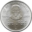2 Rupees (Louis Braille)