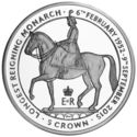 5 Crowns (HM Q Elizabeth II: Longest Reigning British Monarch - Silver)