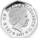 50 Pence (Three French Hens Coloured - Silver)