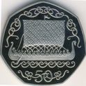 50 Pence (Viking Longship in Full Sail - Silver edition)