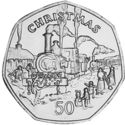 50 Pence (Locomotive No. 1 Sutherland - Platinum)