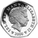 50 Pence (Dr John Kelly Translating the Bible into Manx - Silver)