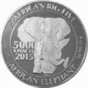 5,000 Kwacha (African Elephant)