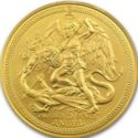 5 Angel (Archangel Michael Slaying the Dragon - Gold)