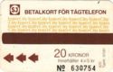 Credit card for Train Phone - Betalkort för tågtelefon