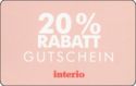 20% Rabatt Gutschein - Interio