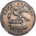 ½ Pence (James Stanley, Frosted Cap)