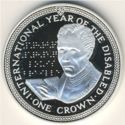 1 Crown (Braille - Silver edition)