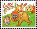 Známka:-Animals-with-Easter-eggs-(Česká-republika)
