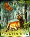 Red Deer (Cervus elaphus), Tau Emperor (Aglia tau), Bitter-c
