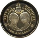 100 Dollars (Wedding of Prince Charles and Lady Diana)