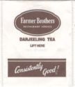 Darjeeling Blend Tea, name on flap thick letters