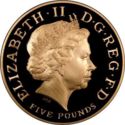 5 Pounds (Bicentenary of the Battle of Trafalgar - Gold edition)