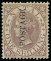 Queen Victoria (1819-1901) Profile - Overprinted 'POSTAGE'