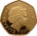50 Pence (Sitting Libertine "Britannia" - Gold edition)