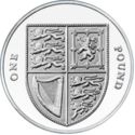 1 Pound (Royal Shield (5th Portrait) JC - Silver)