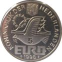 5 Euro (400th Birthday of poet Constantijn Huygens)