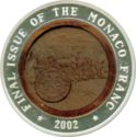 10 Won (Final issue of the Monaco Franc)
