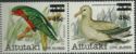 Royal Albatross and Stephen's Lorikeet - surcharged
