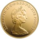 5 Pounds (Queen Elizabeth II Portrait Through the Years - Gold)