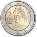 2 Euro (Peace prize winner Bertha von Suttner - Europe map)