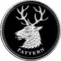 1 Pound (Heraldic Beast Series, Irish White Heart Stag - Silver)