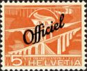 Sitter Bridges near St. Gallen (overprinted "Officiel")
