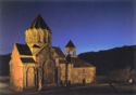 Night view of Gandzasar monastery