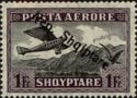Airplane Crossing Mountains, overprinted