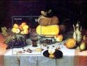 "Still Life with Cheeses" (Floris van Dijck)