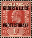 King Edward VII (Fiji),overprinted
