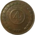 4 Centésimos (w/o mint & ribbon)