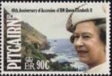 Queen Elizabeth II and Pitcairn Coastline