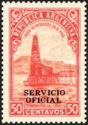 Oil well - Overprint "SERVICIO OFICIAL" (12¼ mm)